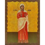 Εικόνα Ξύλινη Αγία Αγάπη 14,5 χ 20