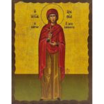 Εικόνα Ξύλινη Αγία Ανθία 14,5 χ 20