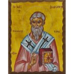 Εικόνα Ξύλινη Άγιος Δωρόθεος Τύρου 14,5 χ 20