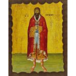 Εικόνα Ξύλινη Άγιος Ευστράτιος 14,5 χ 20
