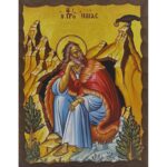 Εικόνα Ξύλινη Προφήτης Ηλίας 14,5 χ 20