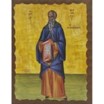 Εικόνα Ξύλινη Άγιος Θεοδόσιος Ολόσωμος 14,5 χ 20
