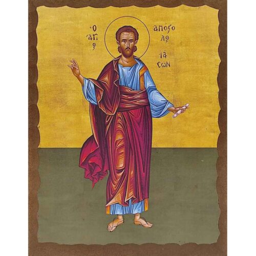 Εικόνα Ξύλινη Άγιος Ιάσων 14,5 χ 20