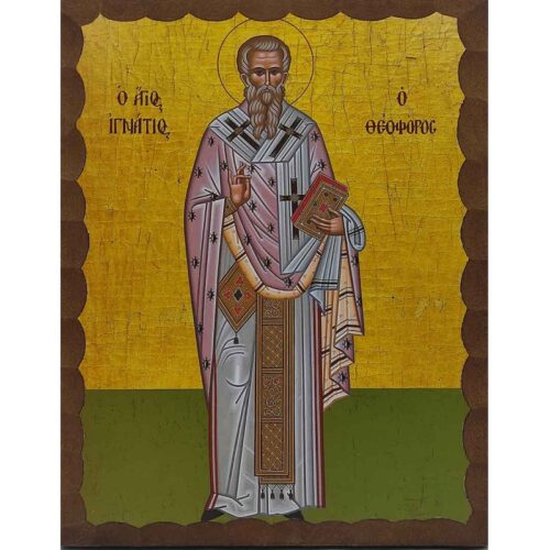 Εικόνα Ξύλινη Άγιος Ιγνάτιος Ο Θεοφόρος 14,5 χ 20