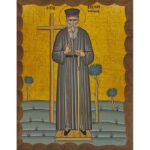 Εικόνα Ξύλινη Άγιος Κοσμάς Ο Αιτωλός 14,5 χ 20