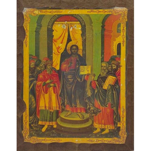 Εικόνα Ξύλινη Μεσοπεντηκοστή 14,5 χ 20