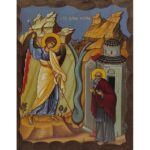 Εικόνα Ξύλινη Αρχάγγελος Μιχαήλ Εν Χώναις Θαύμα 14,5 χ 20