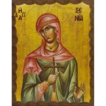 Εικόνα Ξύλινη Αγία Ξενία 14,5 χ 20