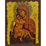 Εικόνα Ξύλινη Παναγία Κυκκότισσα 14,5 χ 20