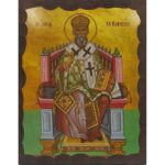 Εικόνα Ξύλινη Άγιος Σεραφείμ Φαναρίου 14,5 χ 20