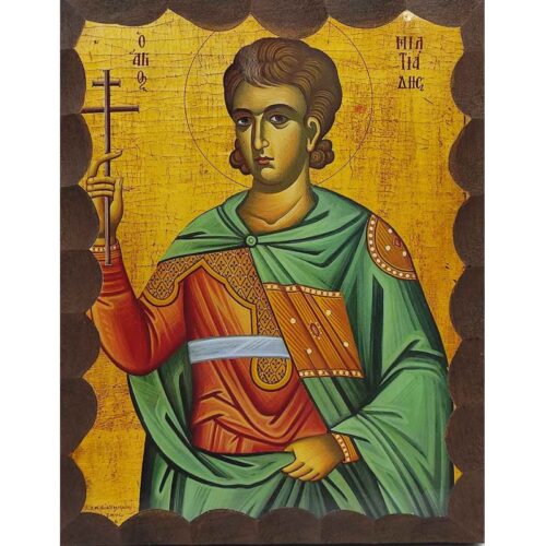Εικόνα Ξύλινη Άγιος Μιλτιάδης 21 χ 27