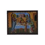 Εικόνα Ξύλινη Ο Χριστός Ευλογών Την Οικογένεια Βυζαντινή Πλάγια 21 χ 27