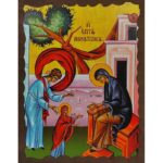 Εικόνα Ξύλινη Παναγία Επταβηματίζουσα 21 χ 27