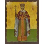 Εικόνα Ξύλινη Αγία Υπομονή Ολόσωμη 21 χ 27