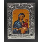 Εικόνα Επάργυρο Πλαίσιο Αγία Άννα 19 χ 24