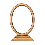 Κορνίζα 9Χ12 Οβάλ Με Βάση Λεία Σειρά